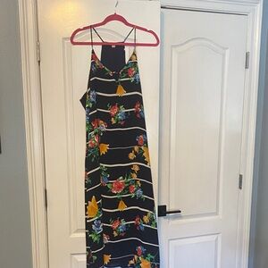 Gibson Latimer Blue Floral Maxi Dress